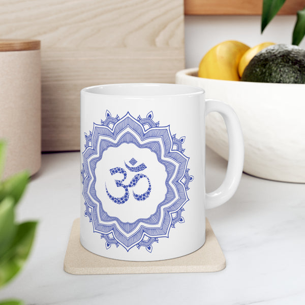 Personalized Astrology Birth Chart Mug - Unique Horoscope Birthday Gift, Your Astrology Birth Chart with Om Mandala Custom Printed Coffee Mugs