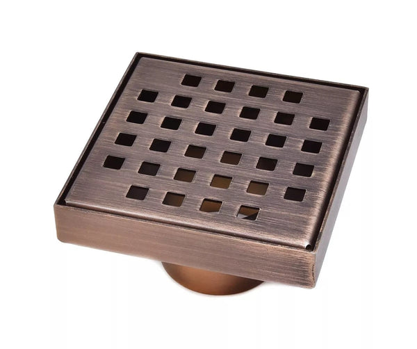 4 Inch Shower Drain Kit for Small Bathrooms with Hair Trap and Base Flange