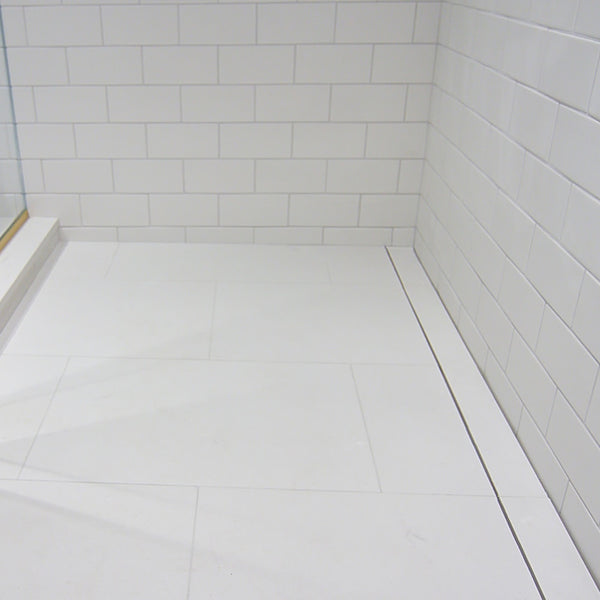 Wall Mounted Linear Floor Drain, invisible Tile Insert Cover