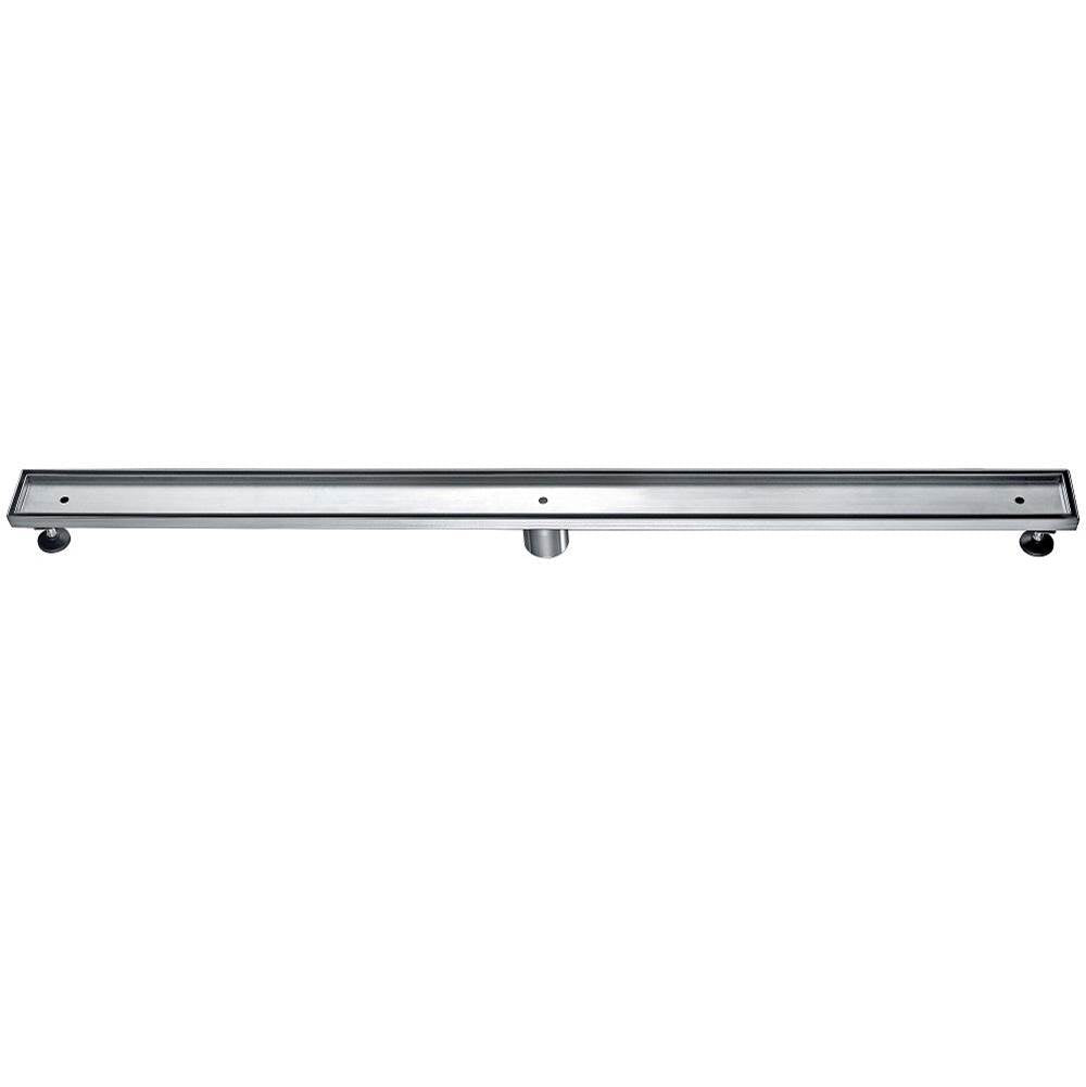 47 Inch Tile Insert Linear Drain with Adjustable Leveling Feet
