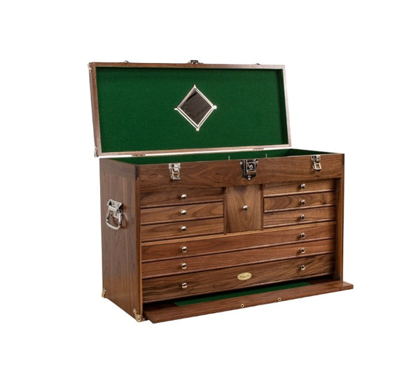 Gerstner 2610 Wooden Chest for Hobby Supplies, Jewelry Box, Valuables Storage