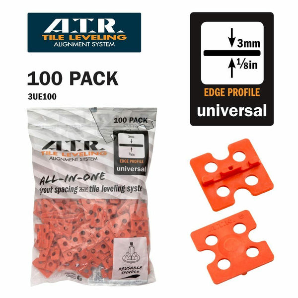 ATR Tile Leveling Alignment System Straight Edge Spacers 2mm & 3mm