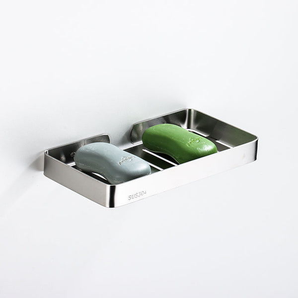 Wall Mounted Brushed Silver Soap Dish, Stainless Steel Luxury Soap Dishes