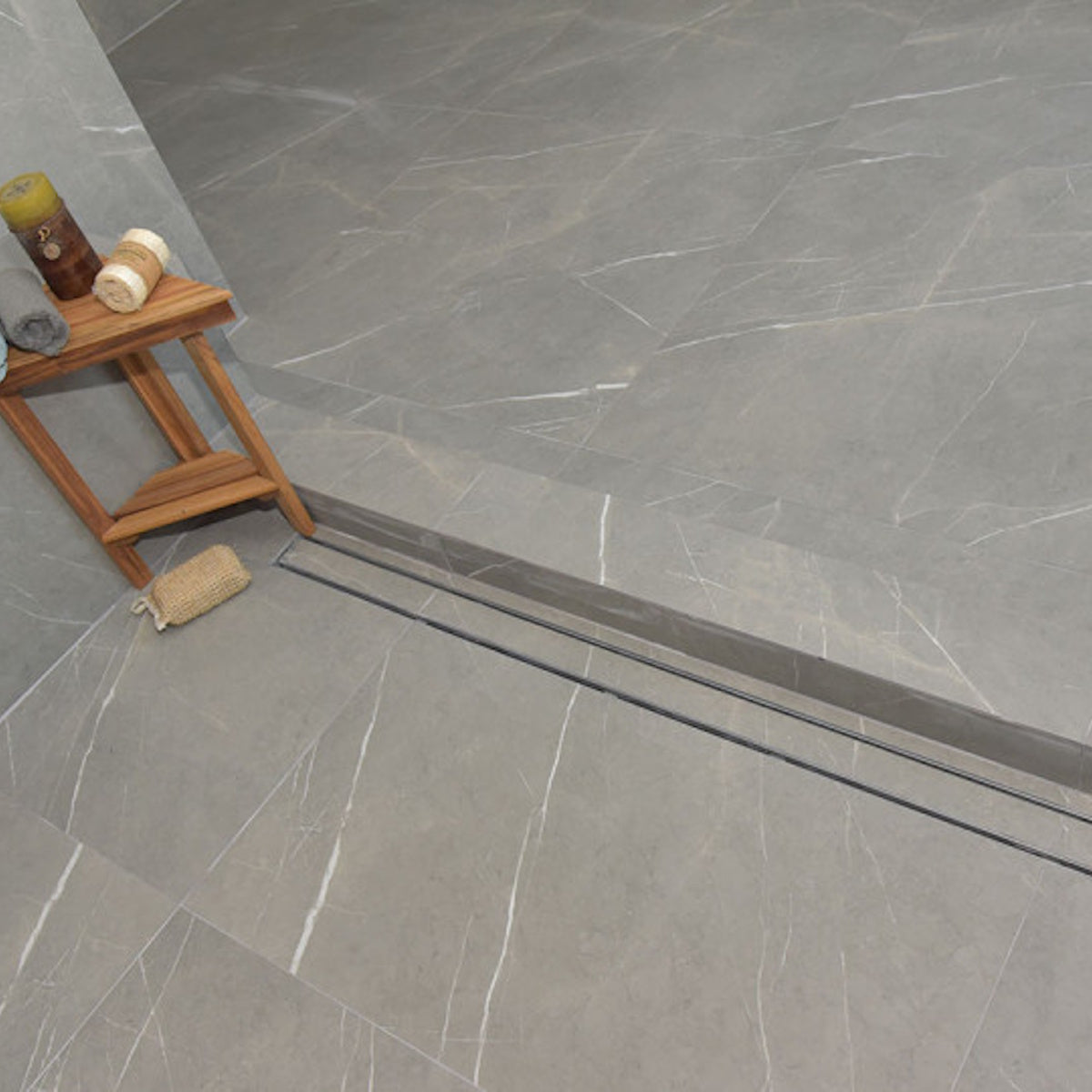 SereneDrains Tile-In Modern Linear Drain