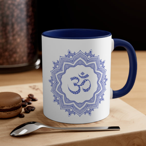 Om Mantra Coffee Mug, Buddhism Meditation Mandala Gift Mug