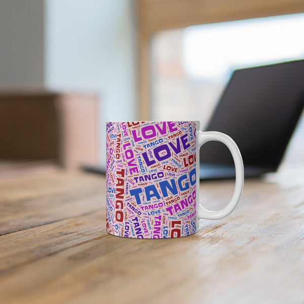 Love Tango Argentino Coffee Mugs, Beautiful Birthday Gifts for Tango Dancers