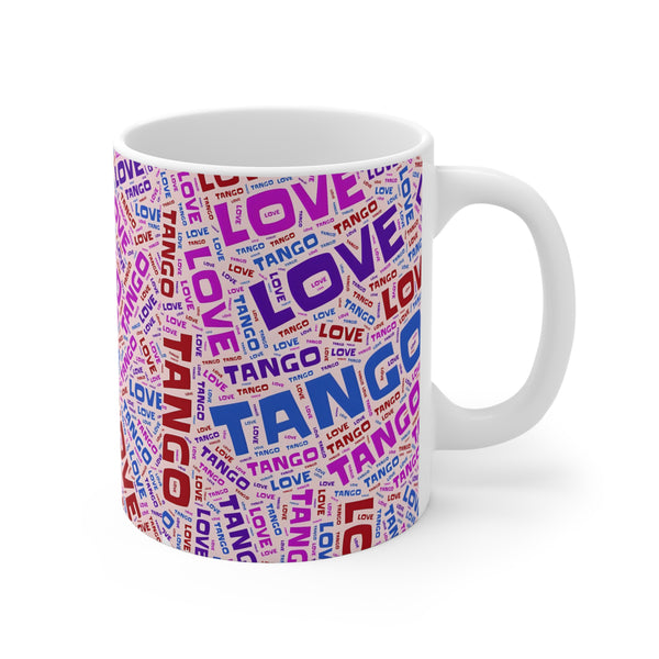 Love Tango Argentino Coffee Mugs, Beautiful Birthday Gifts for Tango Dancers