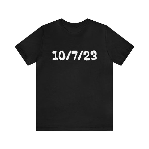 October 7th Tee, Remembrance of October Seventh T-Shirt, שִׁבְעָה באוקטובר חולצות