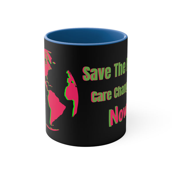 Earth Day Mugs, Save The Planet Call to Action Coffee Mugs