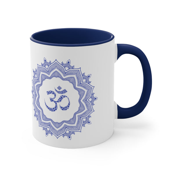 Om Mantra Coffee Mug, Buddhism Meditation Mandala Gift Mug