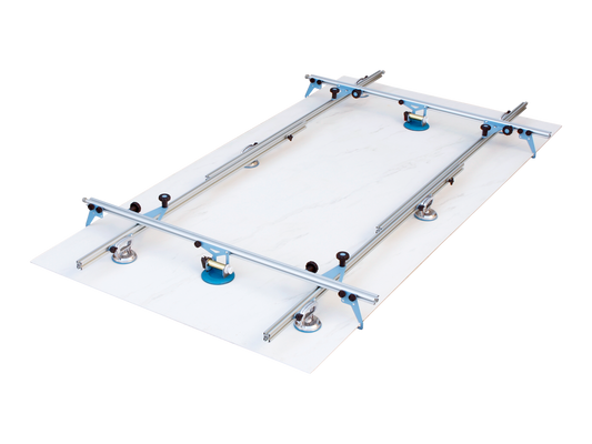Large Format Tile Lifter, 1A4 Sigma Kera Tile Lifter 134 in x 63in 2 Vacuum Cups, 6 Handle Suction Cups