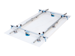 Large Format Tile Lifter, 1A4 Sigma Kera Tile Lifter 134 in x 63in 2 Vacuum Cups, 6 Handle Suction Cups