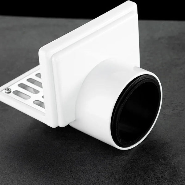 Wall Side Floor Drain, L Shape Side Outlet Horizontal Drainage, Wall Floor Drain
