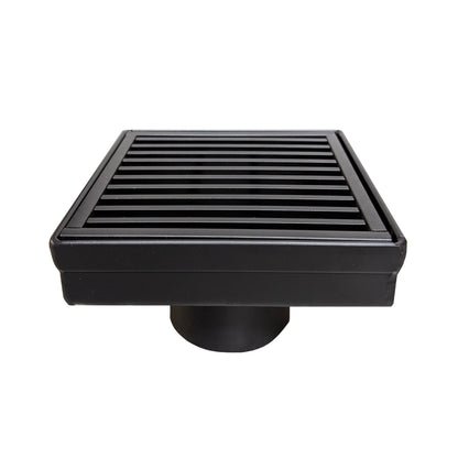 4 Inch Black Square Shower Drains