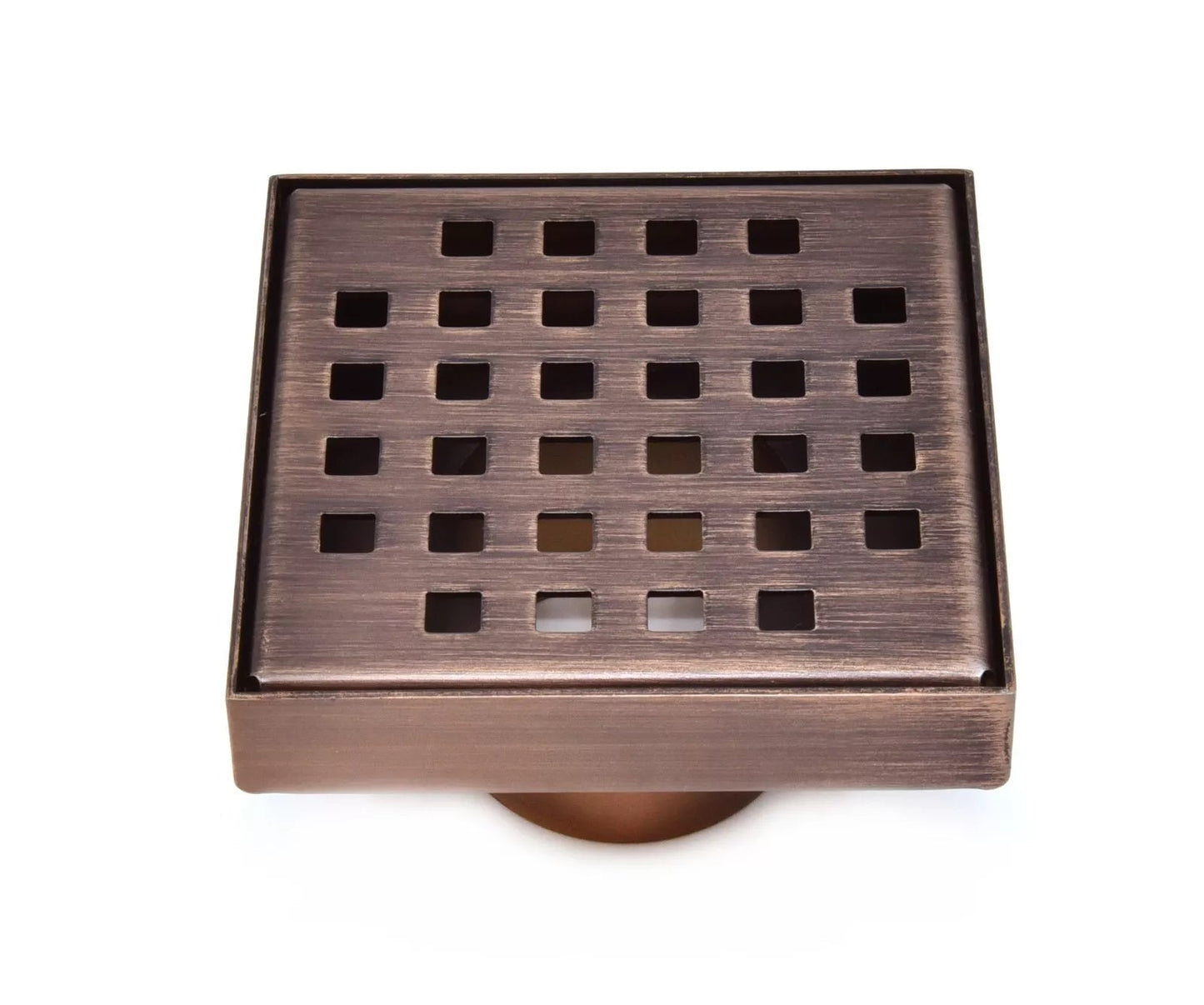 4 Inch Shower Drain Kit for Small Bathrooms with Hair Trap and Base Flange