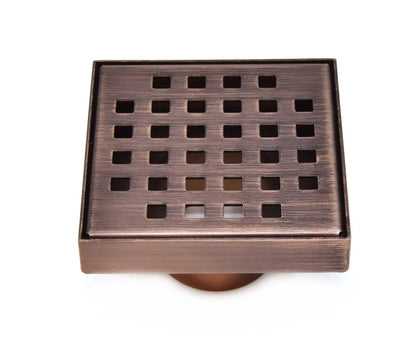 4 Inch Shower Drain Kit for Small Bathrooms with Hair Trap and Base Flange