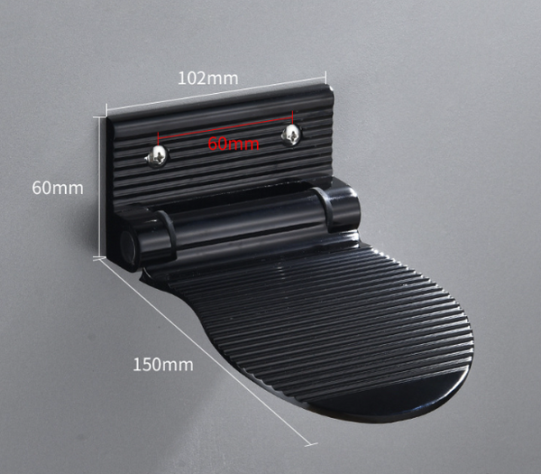 Shower Footrest for Shaving, Wall Mounted Anti-Slip Foot Pedal