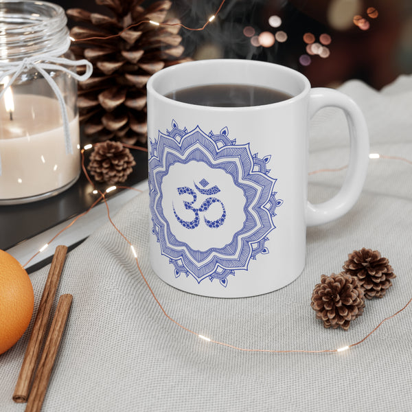 Personalized Astrology Birth Chart Mug - Unique Horoscope Birthday Gift, Your Astrology Birth Chart with Om Mandala Custom Printed Coffee Mugs