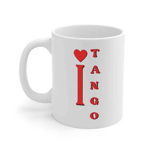 Love Tango Coffee Mug, Uniqe Gift for Tango Lovers and Dancers
