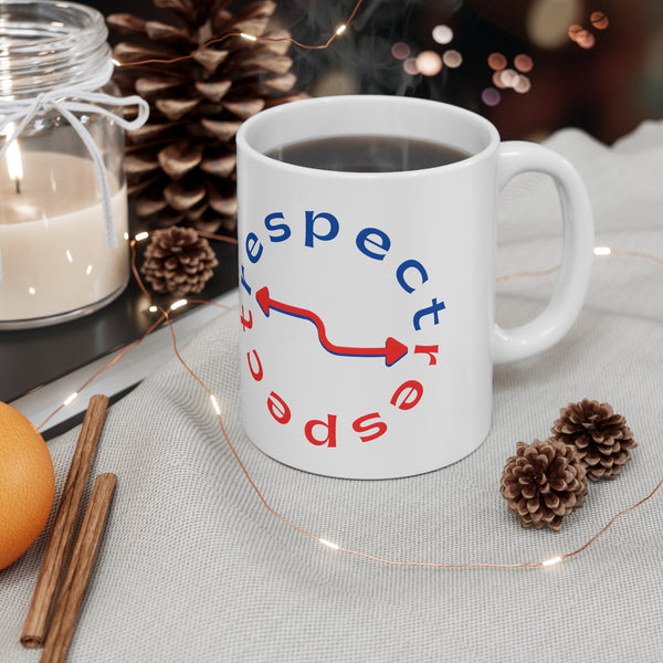 Kindness Mug Gift "Respect Circle" Positive Energy Ceramic Coffee Mug Gift