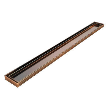 60 Inch Tile Insert Linear Drains, ARDEX TLT Linear Drains for Mud Bed Installations