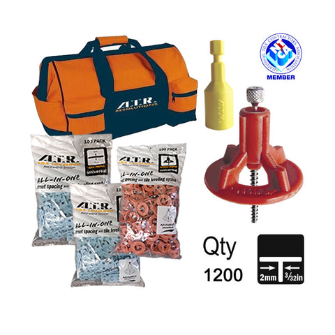 Tile Leveling System 1200-Piece Offset Brick Layout Kit for Large Projects