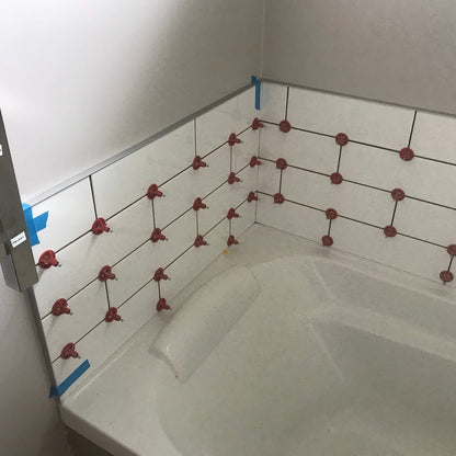 Tile Spacers and Leveling System for Offset Staggered Tile Pattern – 250-Piece Kit