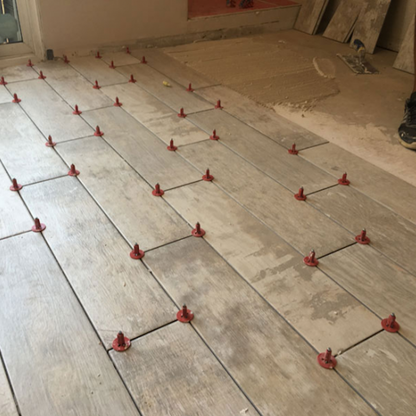 Tile Spacers and Leveling System for Offset Staggered Tile Pattern – 250-Piece Kit