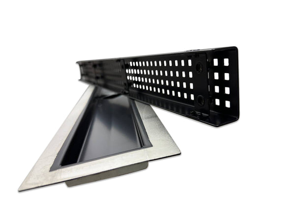 Black Linear Shower Drain Square Design, Drains Unlimited