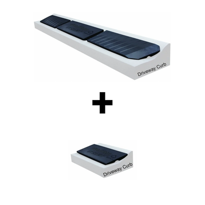 Bridjit Driveway Curb Ramp for Low Clearance Vehicles – Reduces Jarring & Scraping – Measure Before Ordering – 4 Set 16 feet