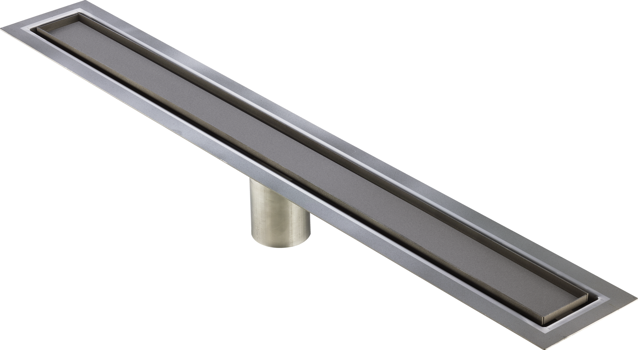 Tile-in Linear Shower Drain Brushed Stainless Steel, Drains Unlimited