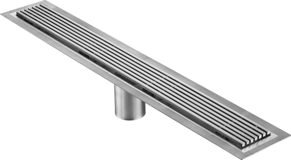 Linear Drain Wedge-wire Brushed Stainless Steel, Drains Unlimited