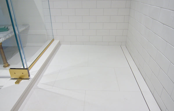 Tile-in Linear Shower Drain Brushed Stainless Steel, Drains Unlimited