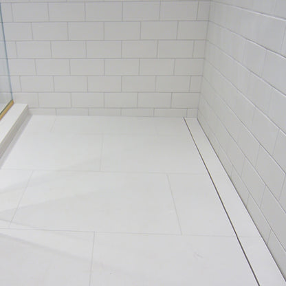 Wall Mounted Linear Floor Drain, invisible Tile Insert Cover