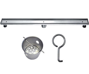 36 Inch Tile Insert Linear Drain with Adjustable Leveling Feet