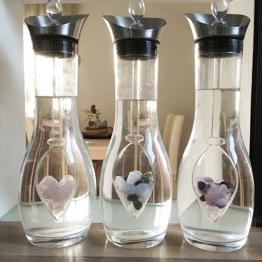 VitaJuwel Era Gem Water Decanter with Gemstone Vial