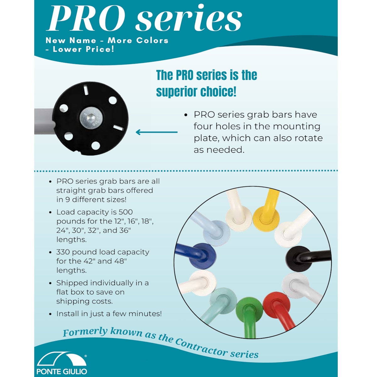 12 Inch Bathroom Grab Bars for Elderly, Non-Slip Shower Grab Bars