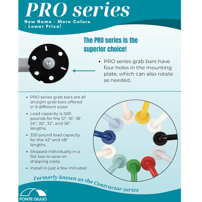 12 Inch Bathroom Grab Bars for Elderly, Non-Slip Shower Grab Bars