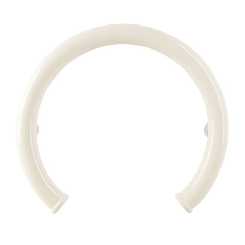 Curved Bathroom Grab Bars, Ponte Giulio Maxima Round Grab Bars in Biscuit
