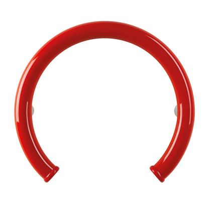 Round Curved Shower Grab Rails, Ponte Giulio Maxima Round Grab Bars in White