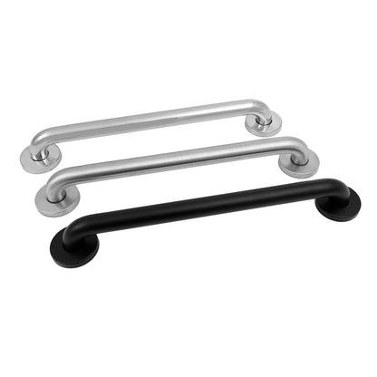 Ponte Giulio 24 Inch Stainless Steel Matte Black Grab Bars for Shower - ADA Rated