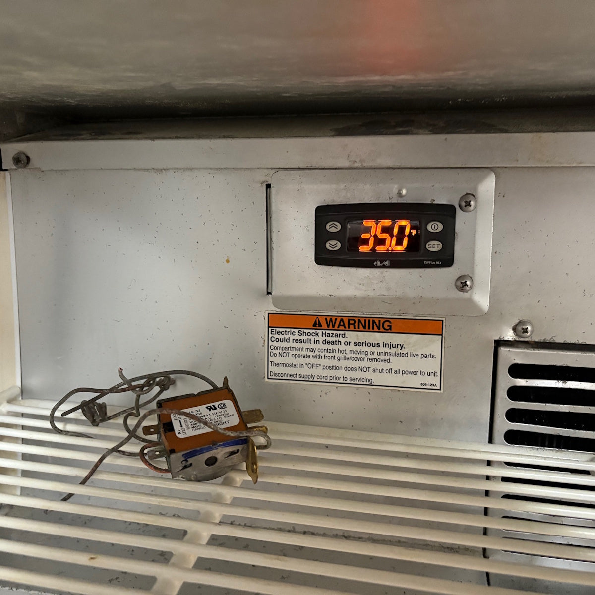 Eliwell EWPlus 974 digital freezer thermostat controller, 120V, used and installed by real technicians in restaurants and marketplaces