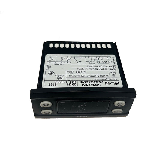Genuine OEM Eliwell EWPlus 974 Controller, 1HP, NTC Sensor, 120V, Digital Freezer Thermostat