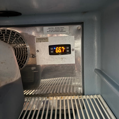 Genuine OEM Eliwell EWPlus 974 digital freezer thermostat controller, 120V, installed by refrigeration technicians in restaurants and markets