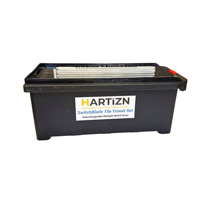 Hartizn Tile Plastering Trowel Set with 6 Interchangeable Notched Blades