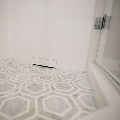 Recessed Linear Wall Drain Wall to Wall Flange Design | Drains Unlimited