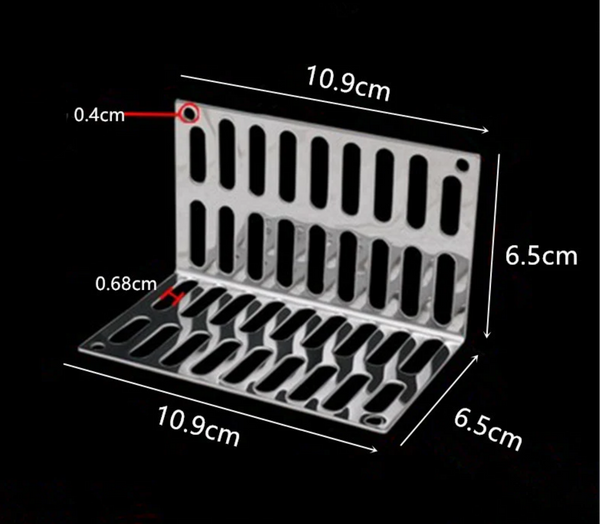 Wall Side Floor Drain, L Shape Side Outlet Horizontal Drainage, Wall Floor Drain