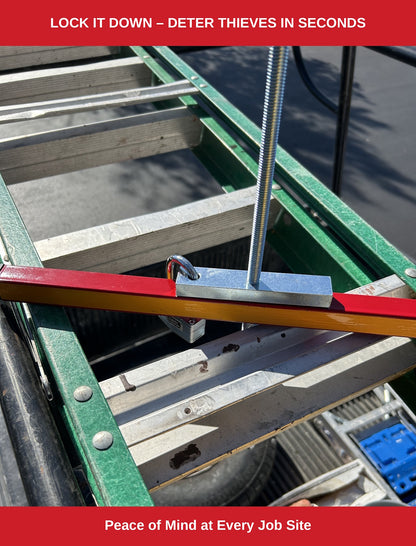 Heavy-Duty Ladder Lock for Truck, Van, Trailer Rack