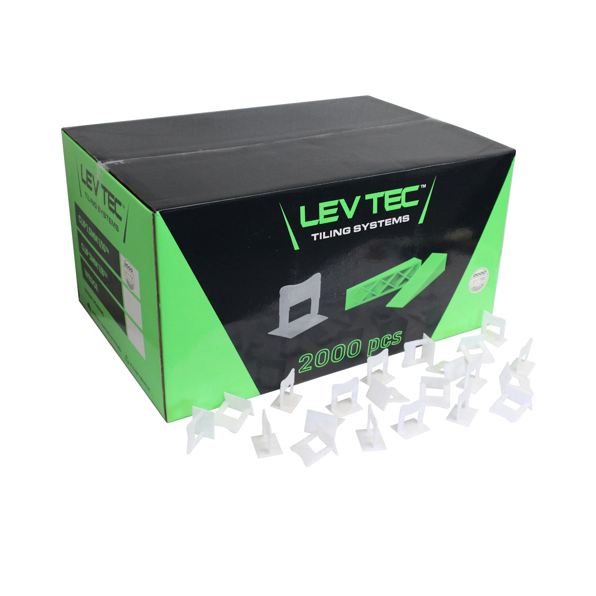 LevTec Tile Leveling Clips 2000 Bulk Pack