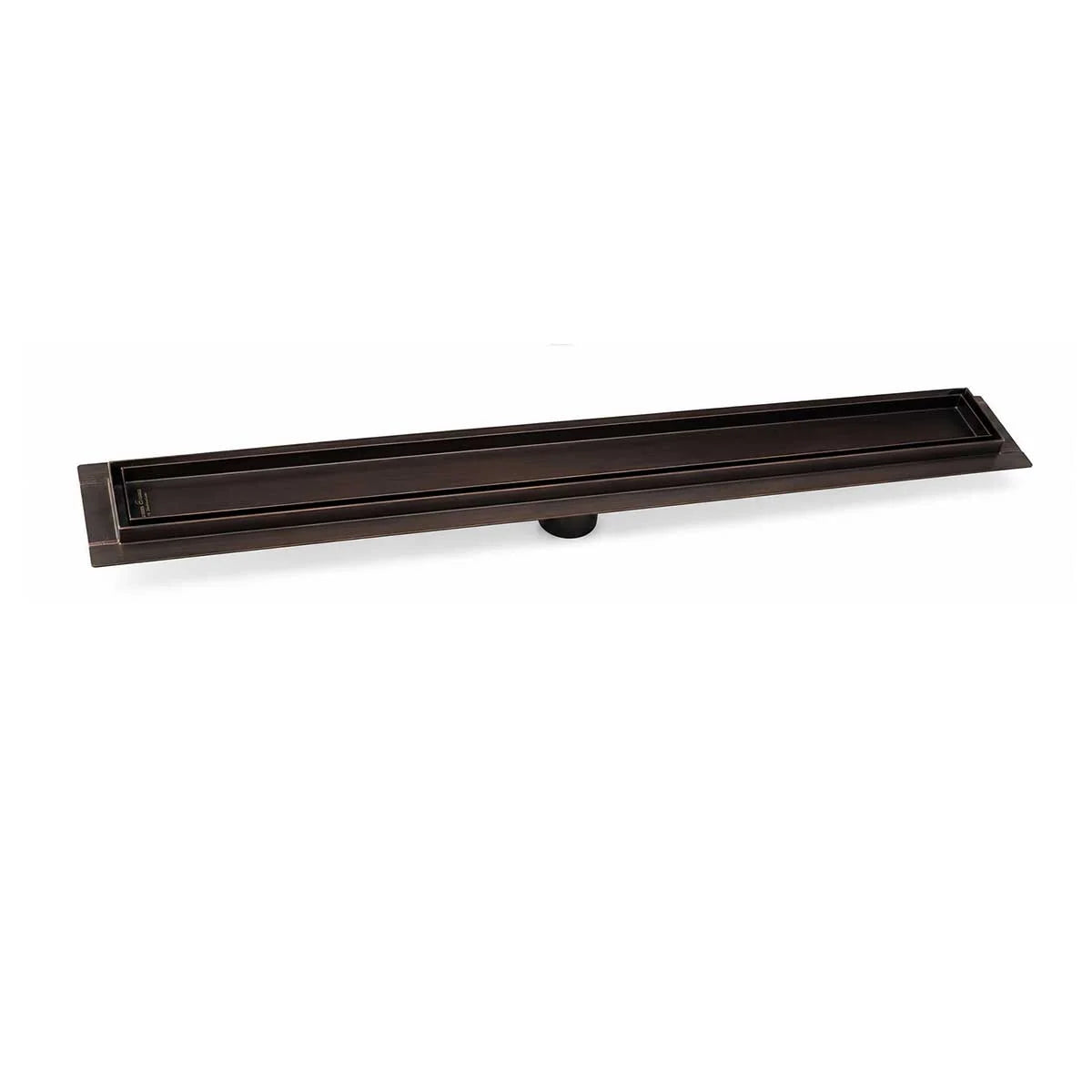 Oil Rubbed Bronze tile insert linear drain 